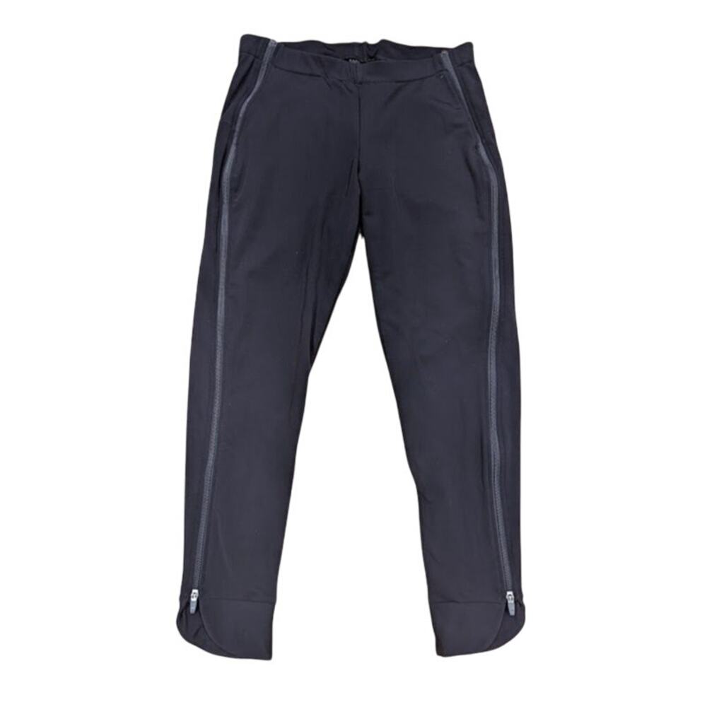 Rare Active Side Zipper Black Joggers Pants Womens Size Medium
